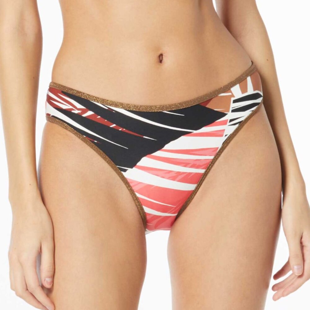 NWT Vince Camuto: Riviera Palm Reversible Bikini Bottom Sz S